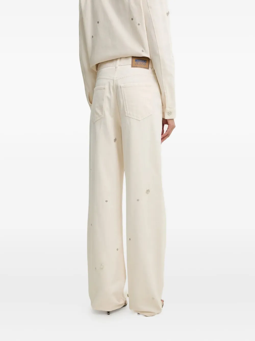MOSCHINO JEANS embellished jeans | Straight-Leg Jeans | Image 2