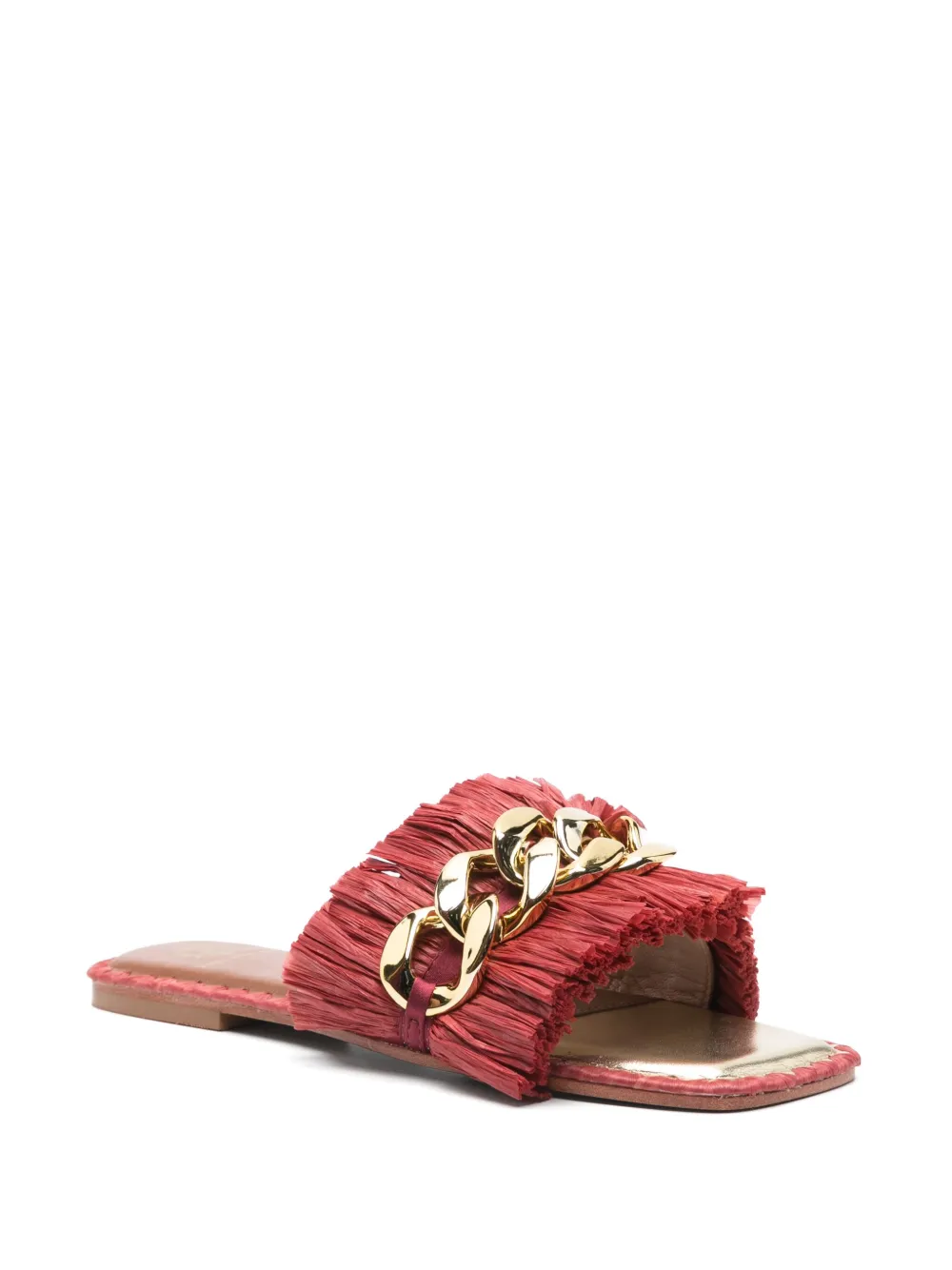 DE SIENA SHOES chain-detailed sandals - Rood