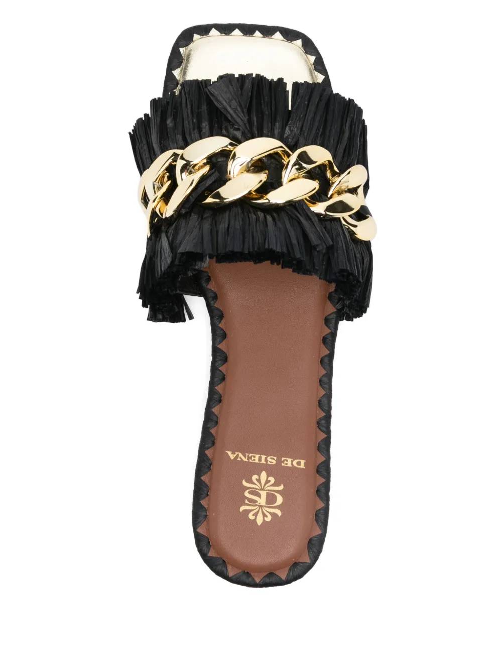 DE SIENA SHOES Flache sandalen Zwart