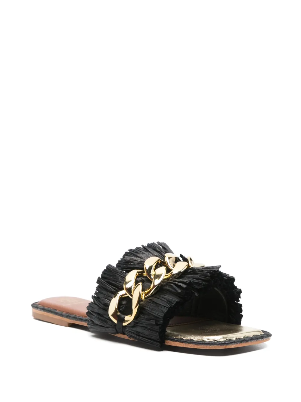 DE SIENA SHOES Flache sandals - Zwart