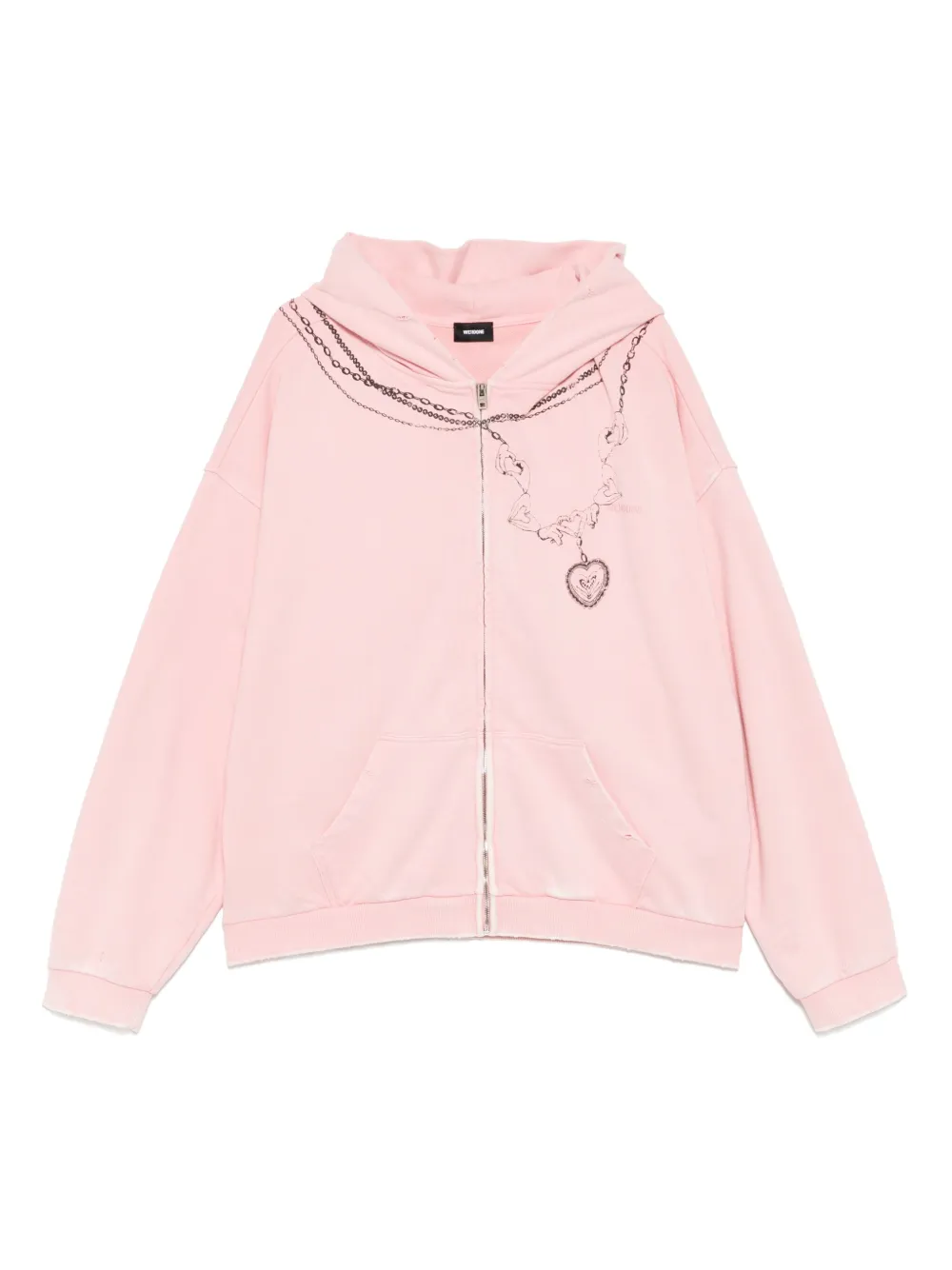 We11done hoodie con cierre | rosado | Image 1