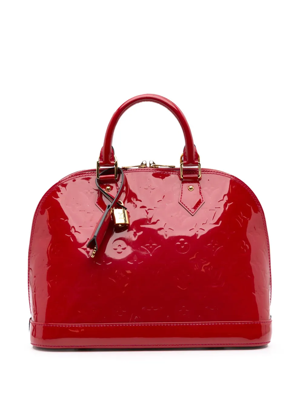 Louis Vuitton Pre-Owned 2013 ヴェルニ アルマ モノグラム PM サッチェルバッグ - レッド Louis Vuitton Pre-Owned 2013 ヴェルニ アルマ モノグラム PM サッチェルバッグ - レッド