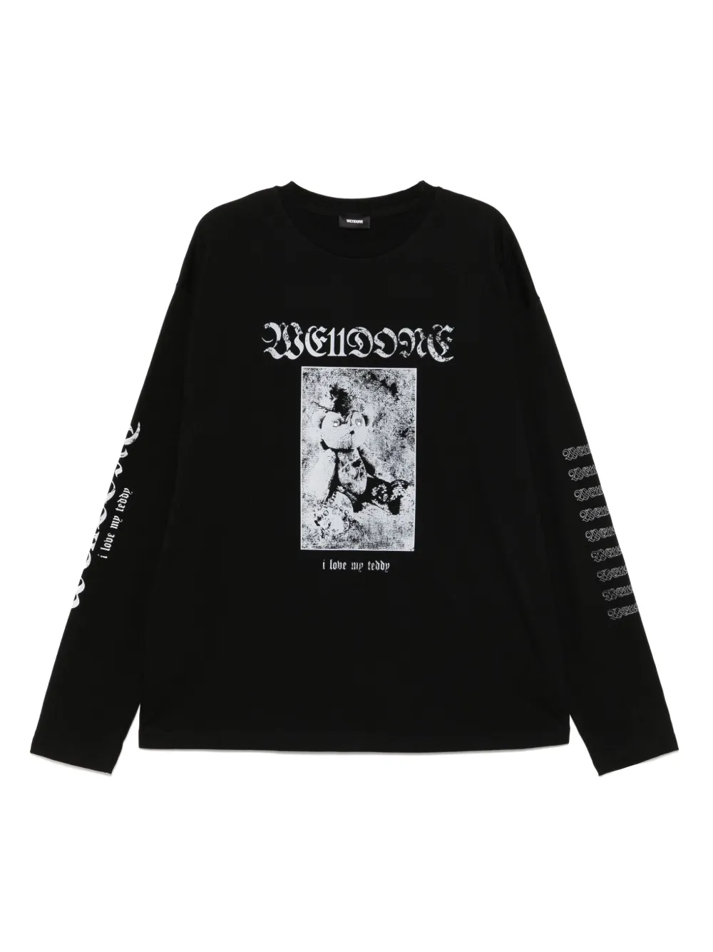 We11done punk teddy T-shirt | Black | Image 1