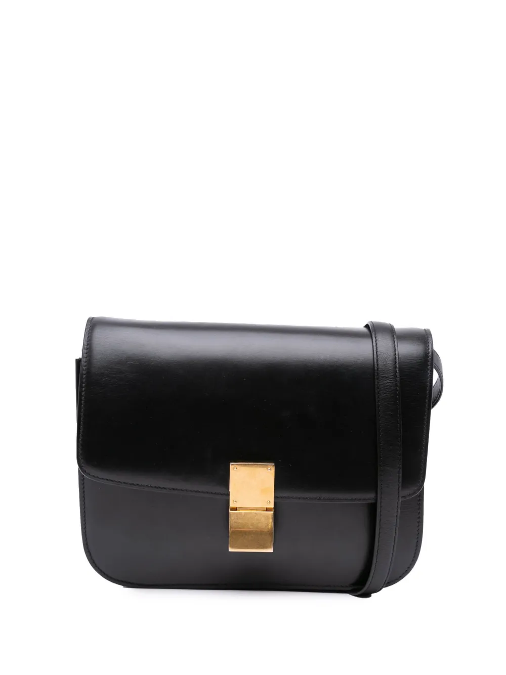 Céline Pre-Owned 1990-2024 ミディアム カーフスキン クラシック ボックス ショルダーバッグ - ブラック Céline Pre-Owned 1990-2024 ミディアム カーフスキン クラシック ボックス ショルダーバッグ - ブラック