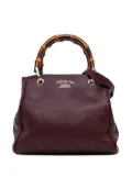 Gucci Pre-Owned 2016-2024 Small Calfskin Bamboo Shopper satchel - Purple