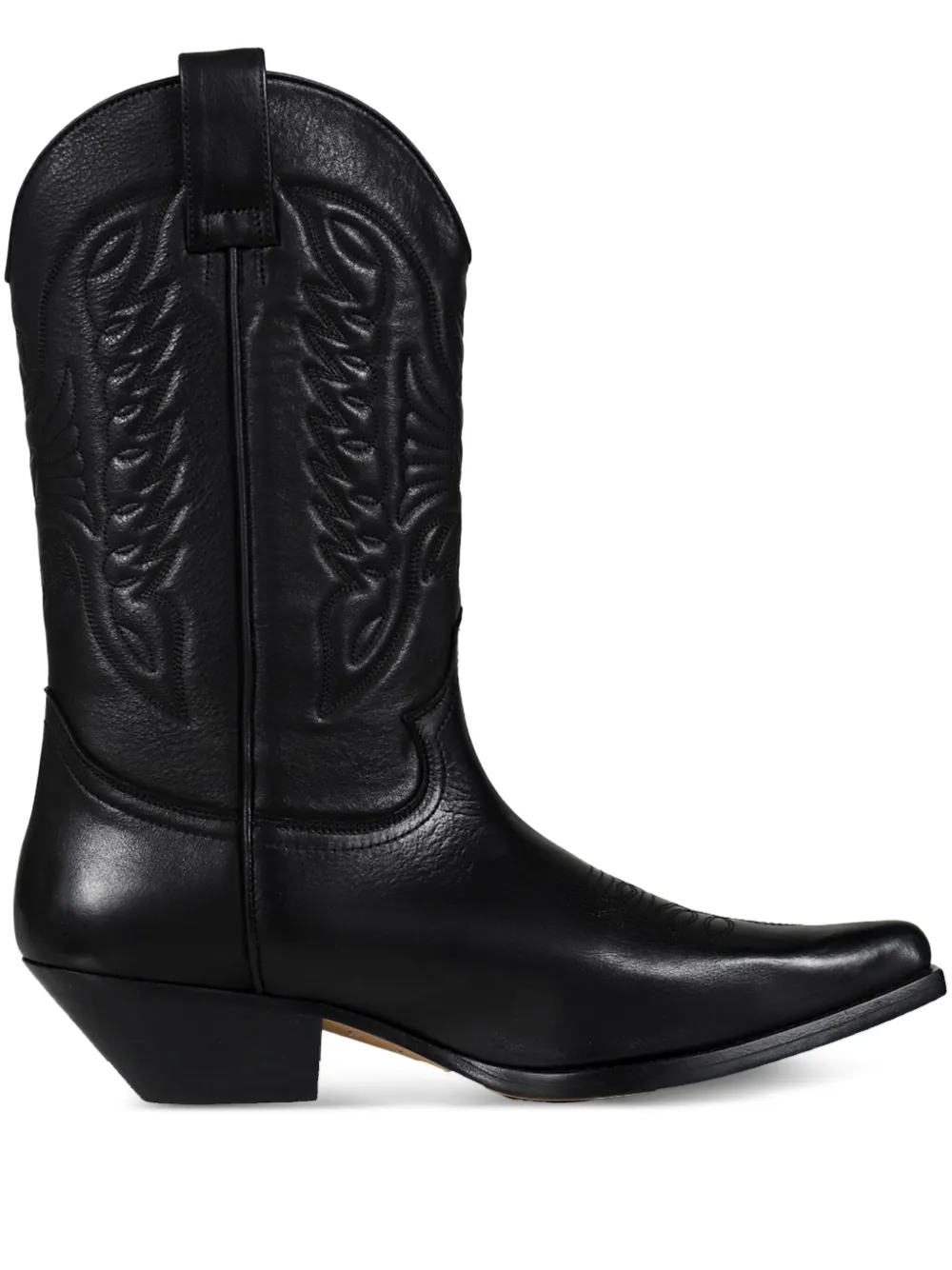 MM6 Maison Margiela leather boots Black