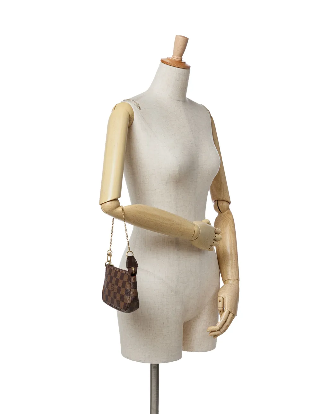Louis Vuitton Pre-Owned 2011 Damier Ebene Mini Pochette Accessoires handbag | Pre-Owned | Image 2
