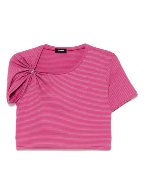 We11done gathered cropped T-shirt