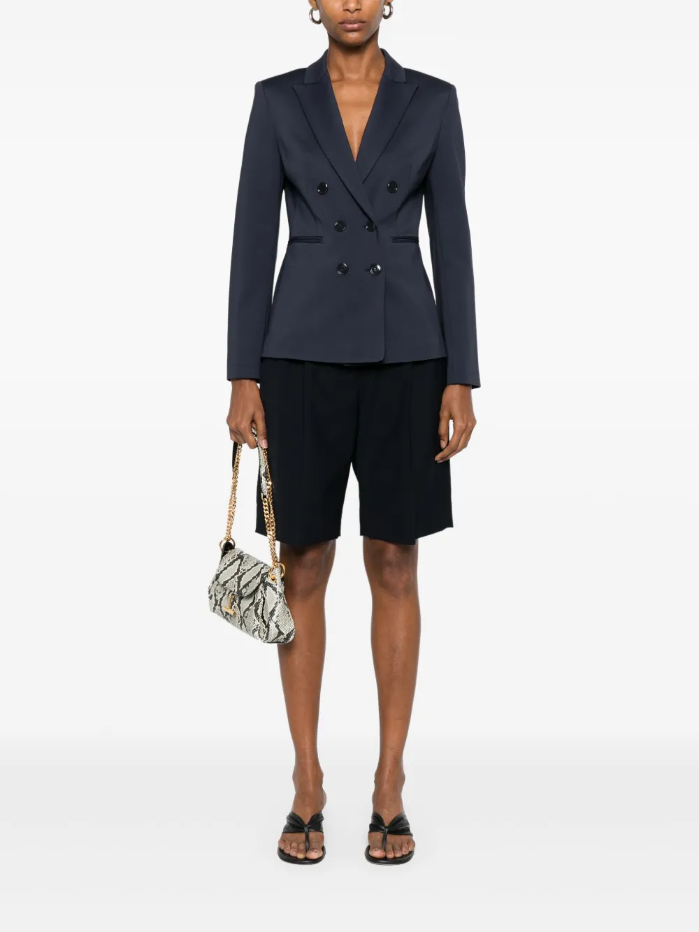 PINKO Blazer met dubbele rij knopen Blauw