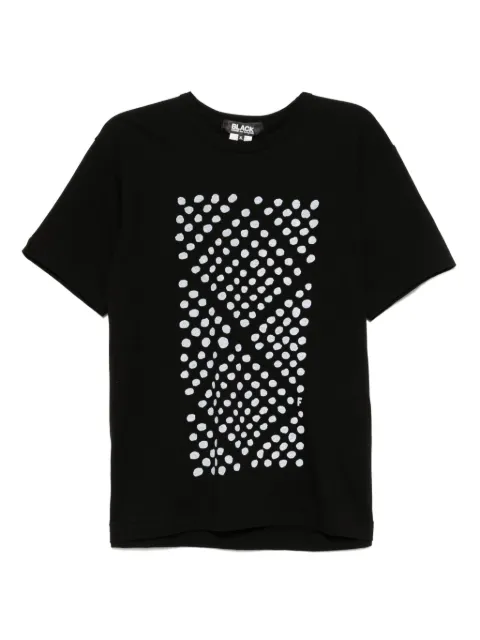 Black Comme Des Garçons playera estampada