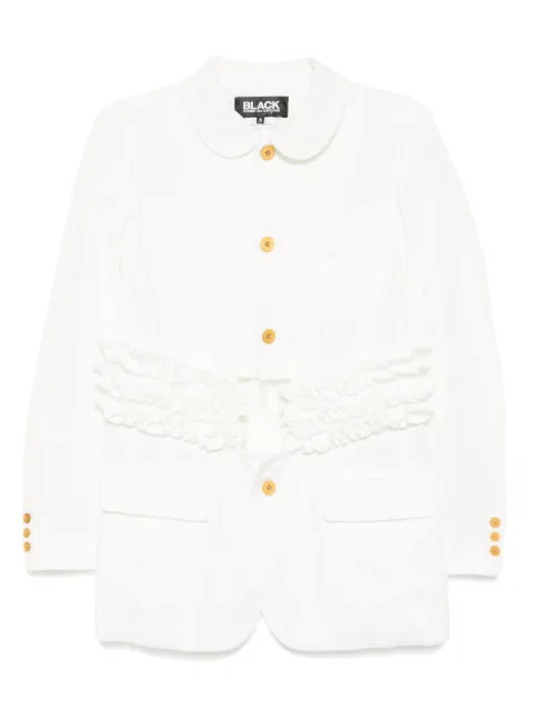 Black Comme Des Garçons جاكيت بأطراف كرانيش