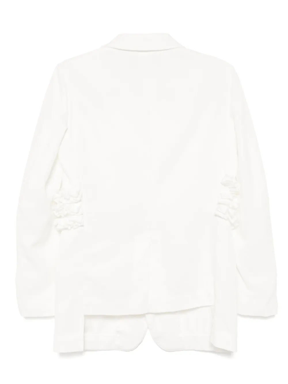 Black Comme Des Garçons ruffle-trim jacket | Blazers | Image 2