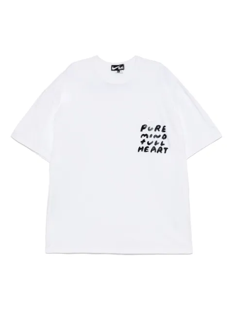 Black Comme Des Garçons playera con estampado en colaboración con Nike