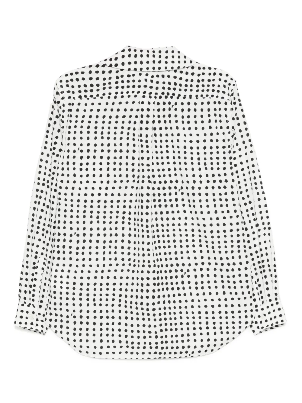 Black Comme Des Garçons Filip Pagowski striped shirt - Wit