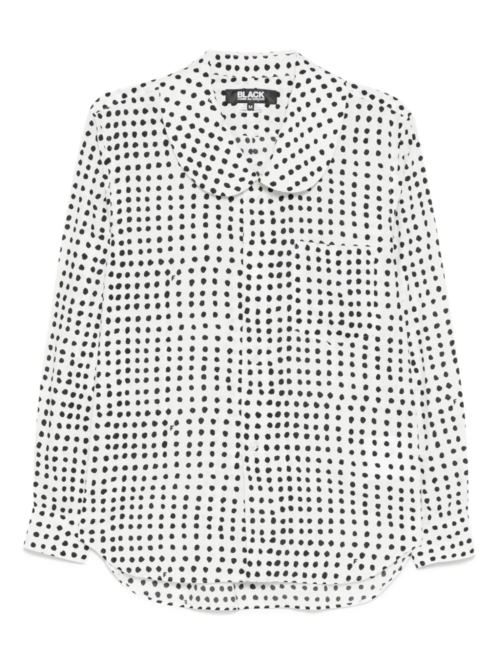 Black Comme Des Garçons Filip Pagowski gestreepte blouse Wit