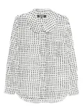 Black Comme Des Garçons Filip Pagowski striped shirt - White