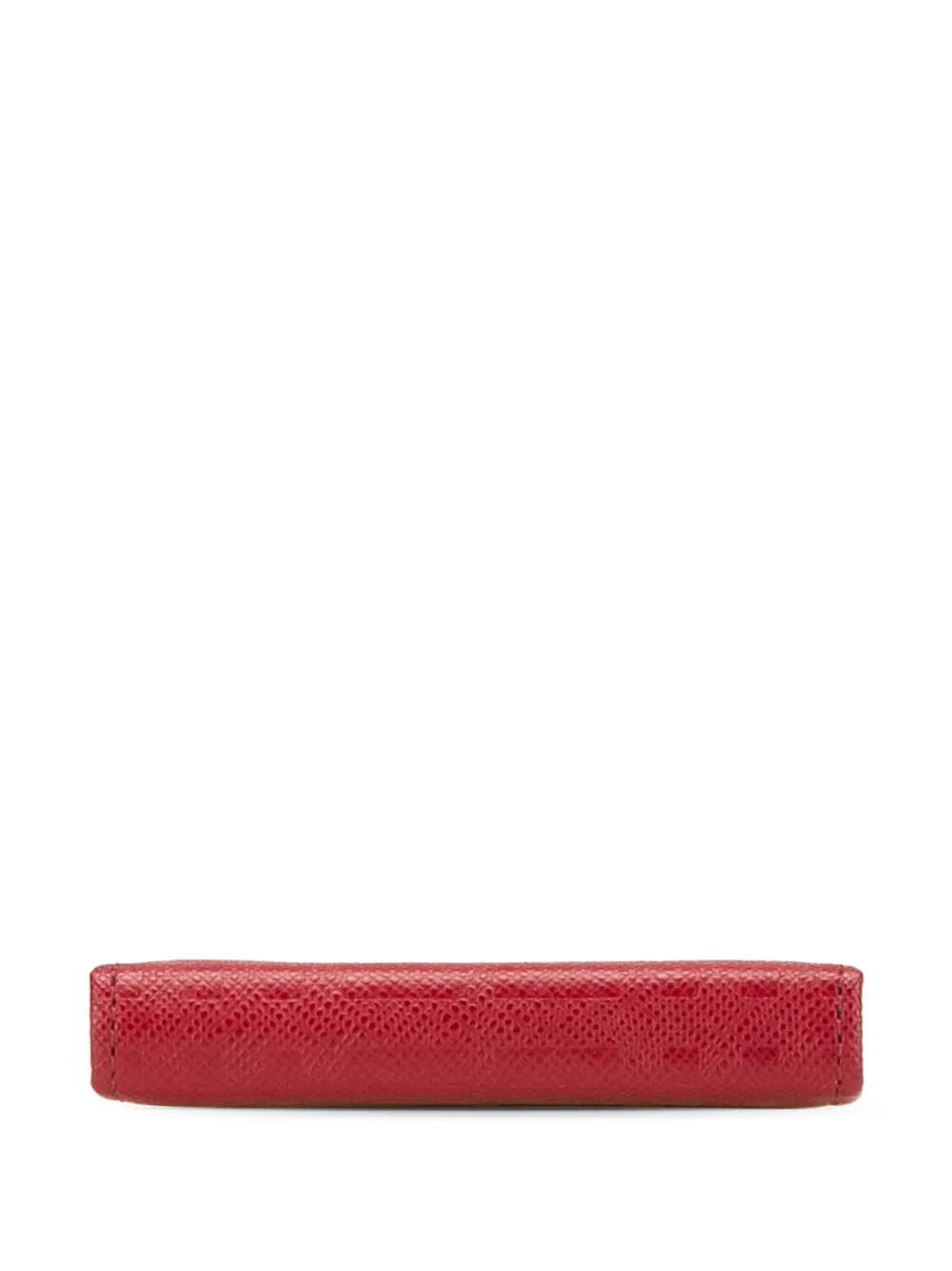 Pre-owned Burberry 2000-2017 Leather Coin Pouch In Red