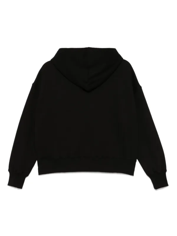 【関税込み】We11done グレー ロゴ ジップアップフーディ We11done ジップアップ パーカー | ブラック | FARFETCH JP