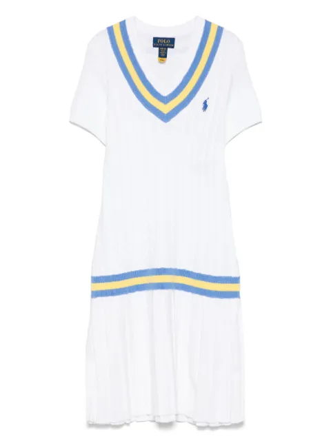 POLO RALPH LAUREN KIDS cricket-stripe jumper dress