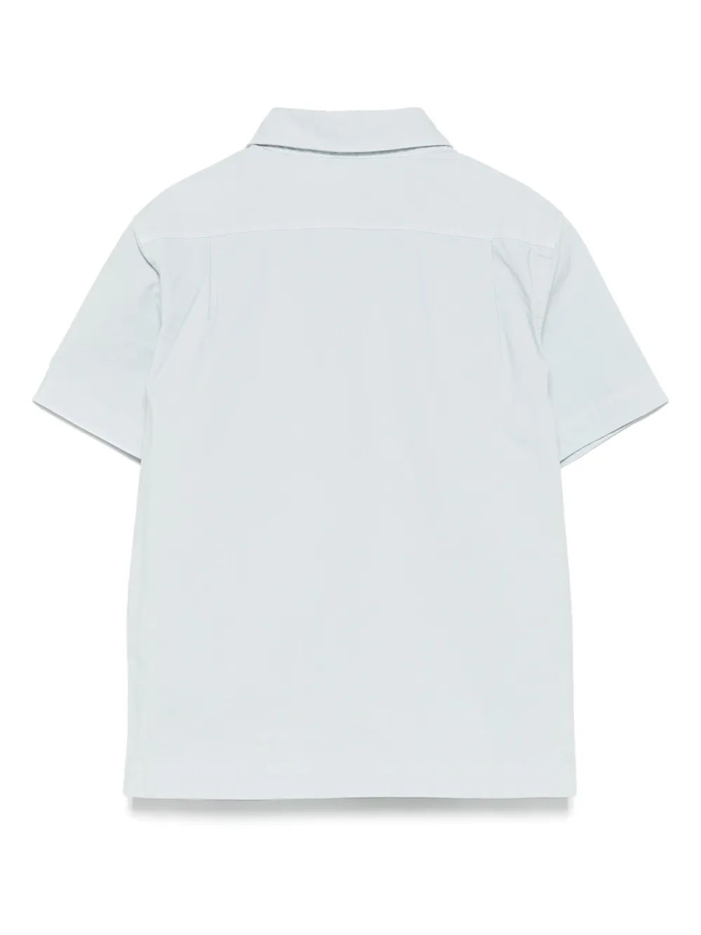 Stone Island Junior Shirt van stretch katoen Blauw