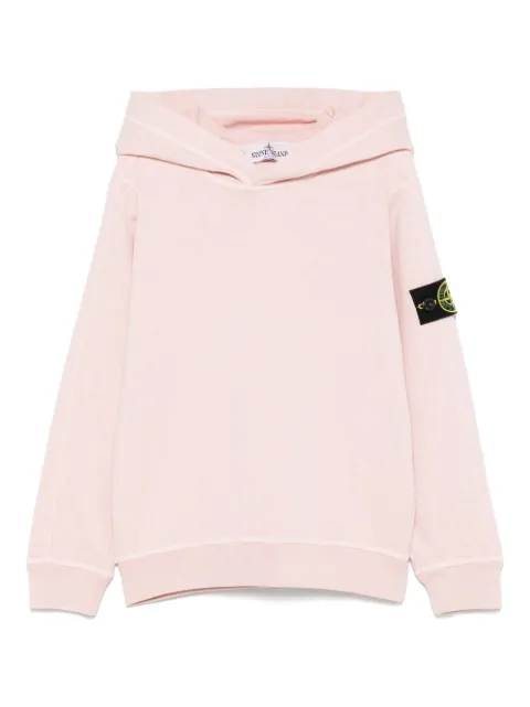 Stone Island Junior هودي 'مالفيليه' صوف ناعم