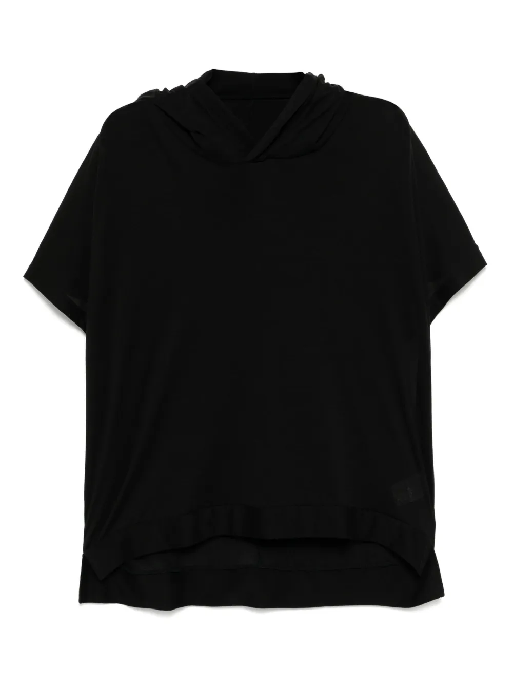 Yohji Yamamoto Top met korte mouwen Zwart