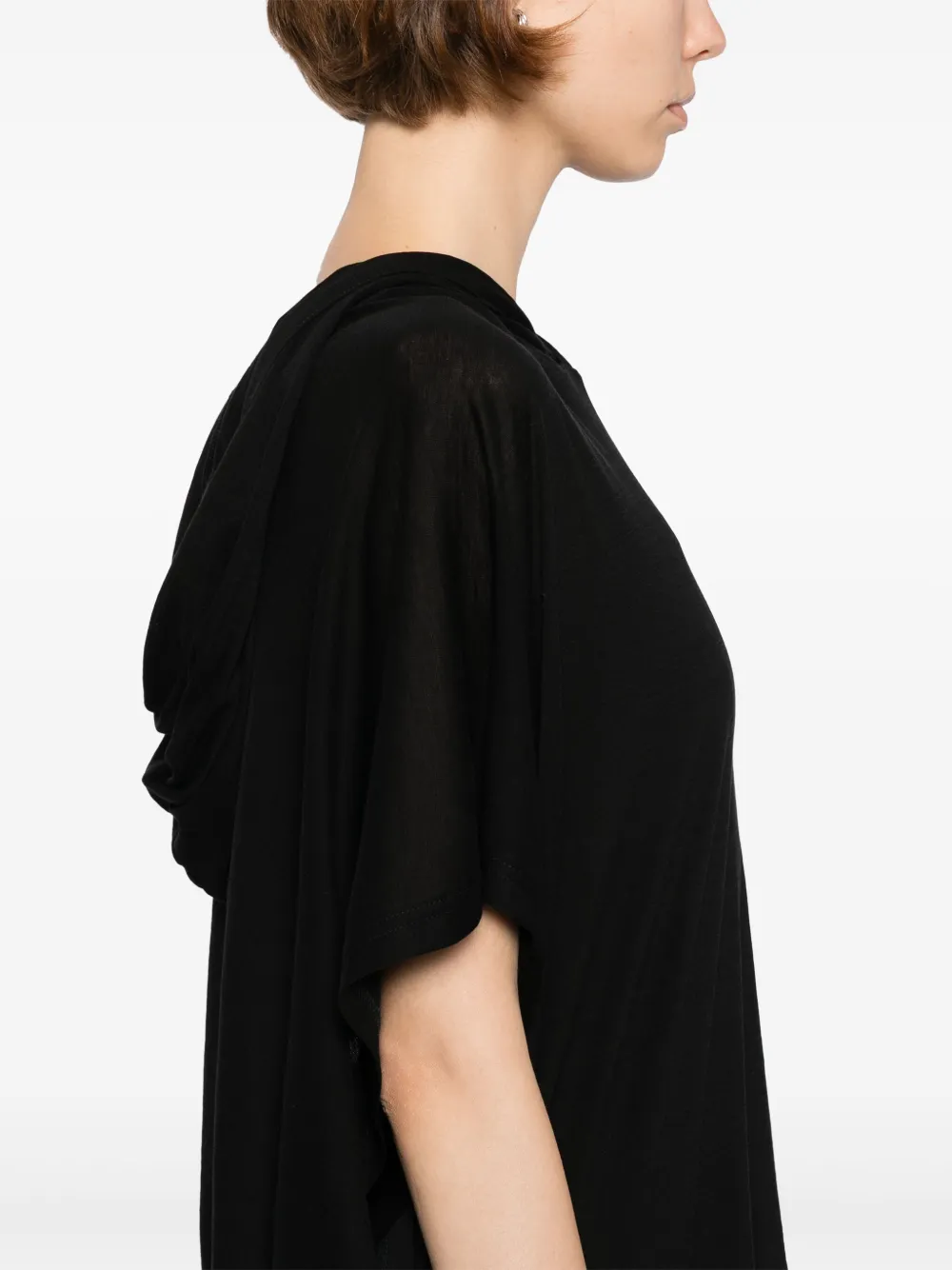 Yohji Yamamoto Top met korte mouwen Zwart