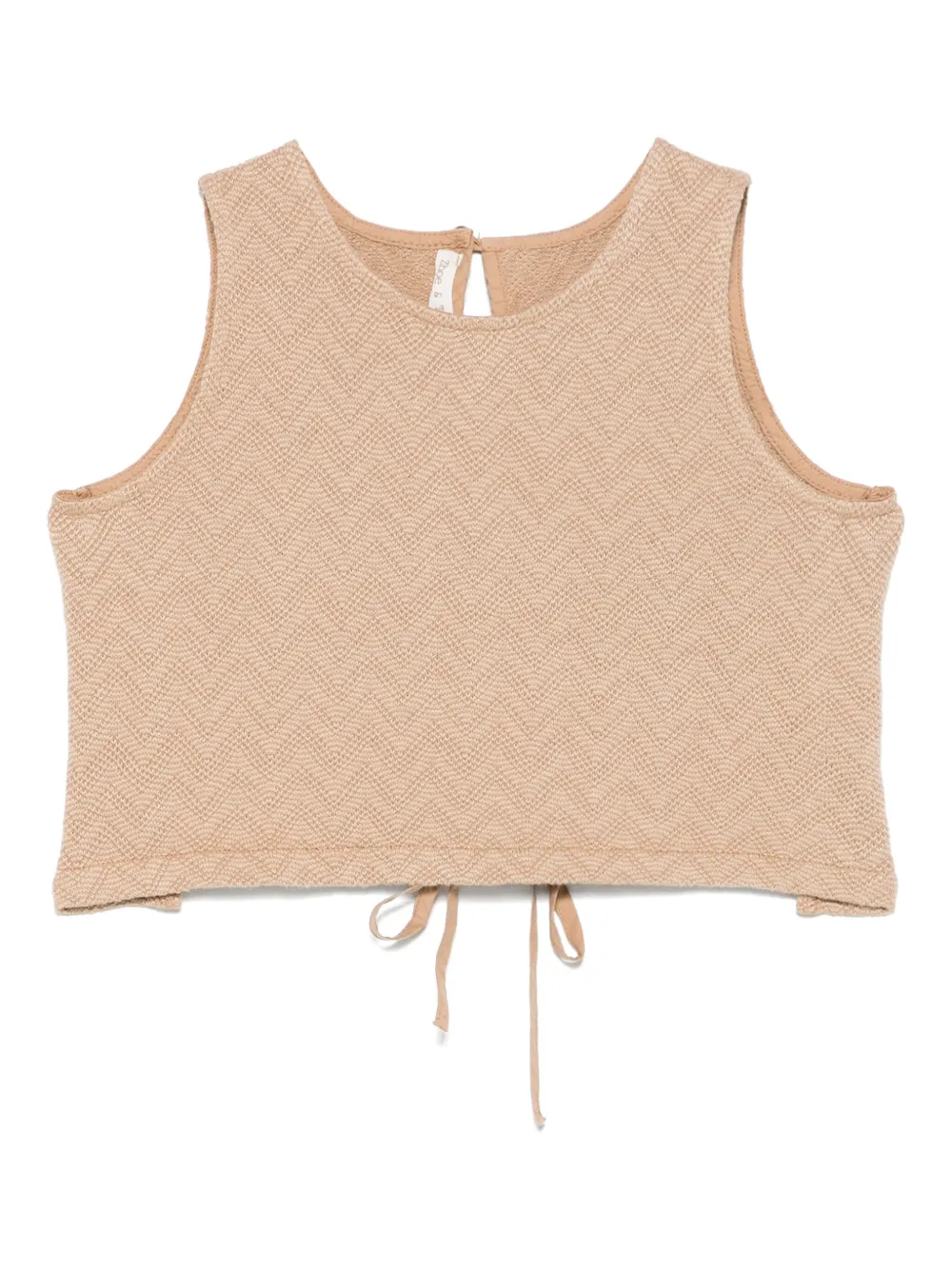 Zhoe & Tobiah Tanktop met chevron-streep Bruin