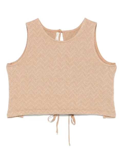Zhoe & Tobiah camiseta de tejido chevron