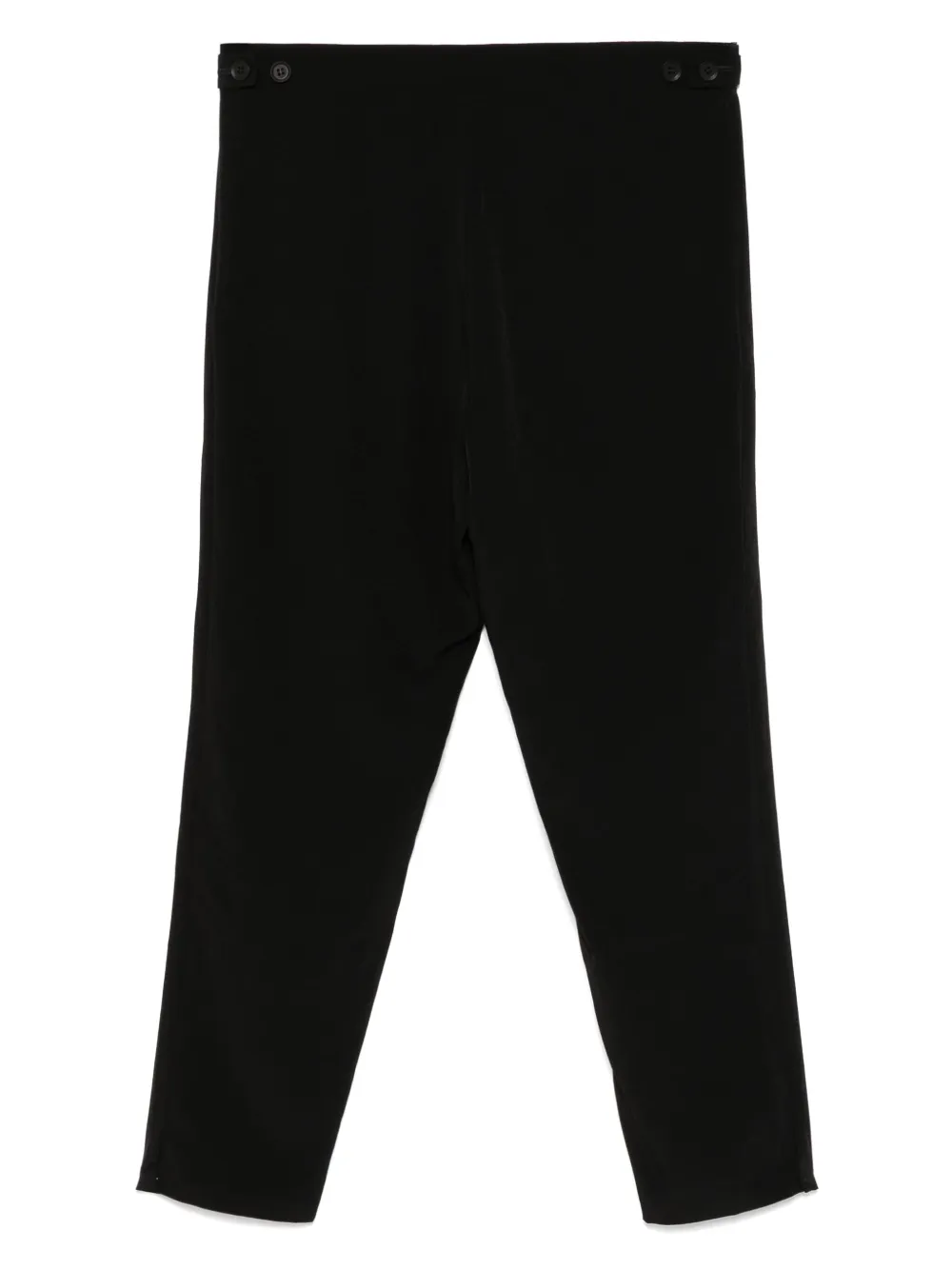 Yohji Yamamoto crepe-de-chine tapered trousers | Tapered Pants | Image 2