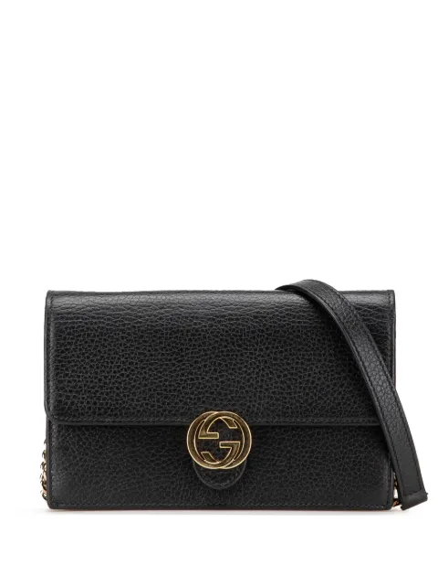 Gucci Pre-Owned bolsa crossbody Dollar de piel de becerro con Interlocking G 2016-presente
