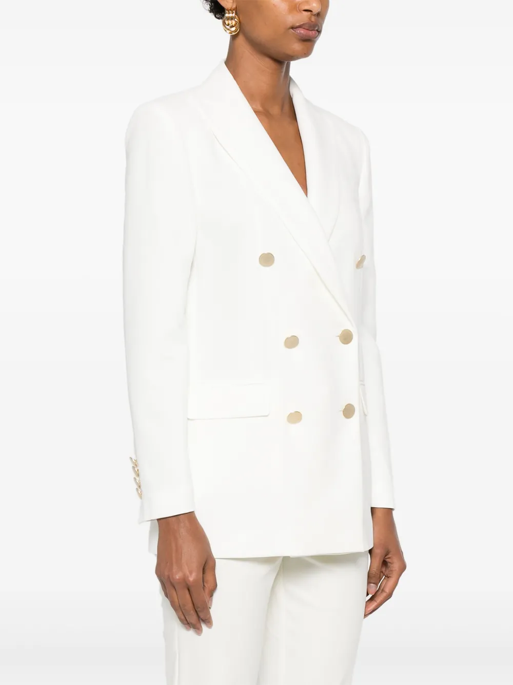 Shop Blanca Vita Double-breasted Blazer