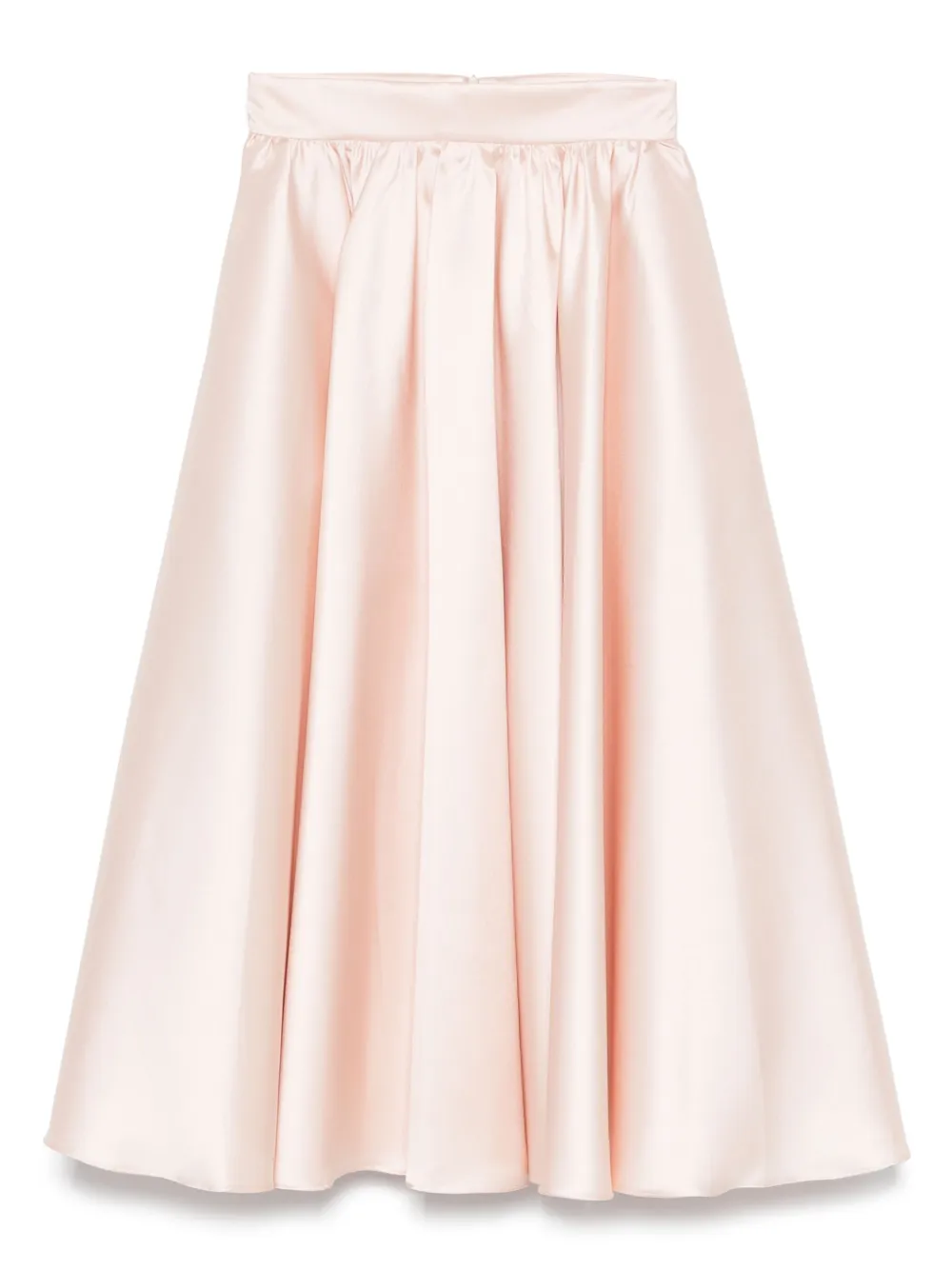 Blanca Vita Satijnen midi-rok Beige