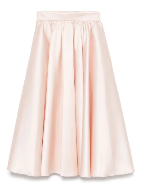 Blanca Vita satin midi skirt