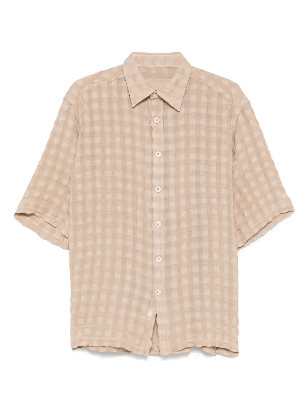 Costumein Geruit overhemd Beige