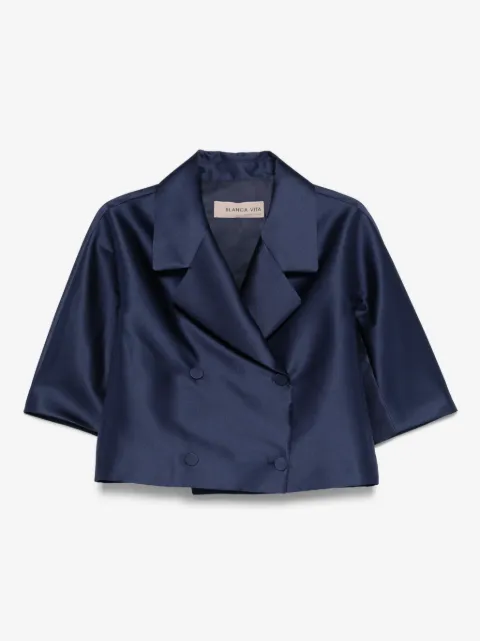 Blanca Vita blazer de satén