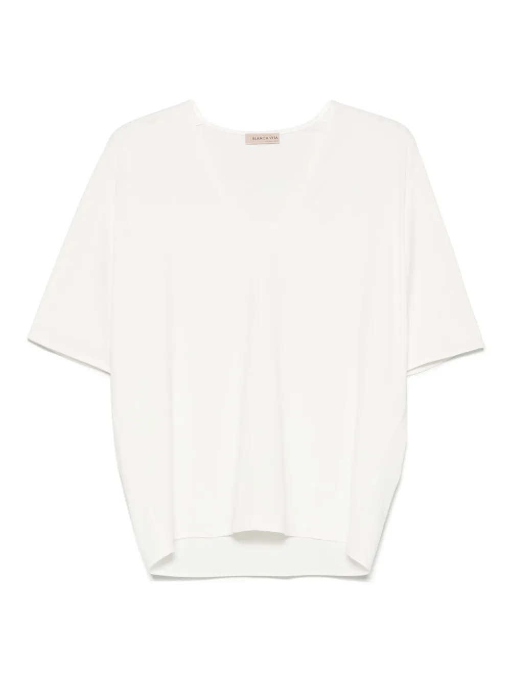 Blanca Vita Jersey T-shirt Wit