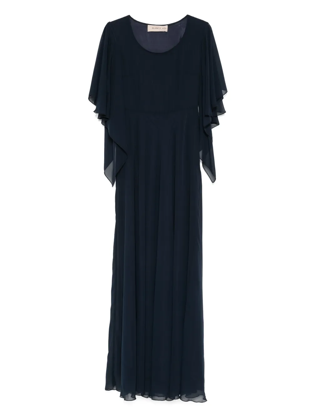 BLANCA VITA PLEATED MAXI DRESS 
