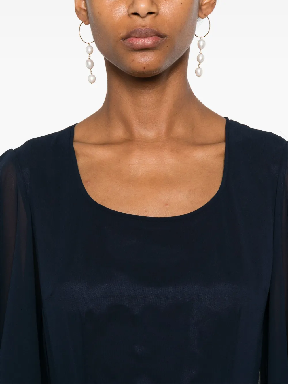 BLANCA VITA PLEATED MAXI DRESS 