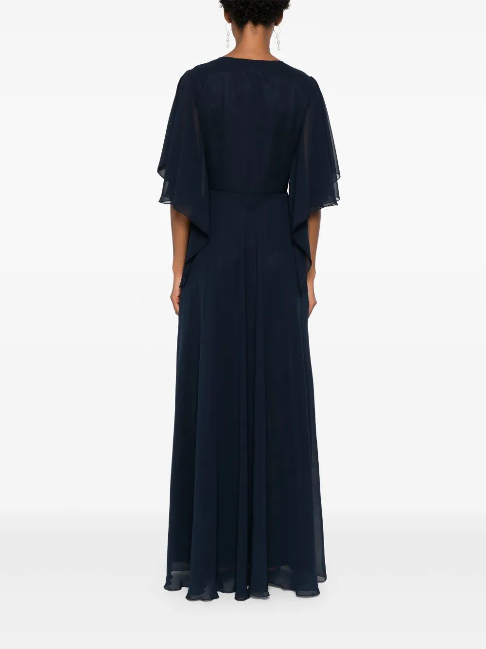 BLANCA VITA PLEATED MAXI DRESS 