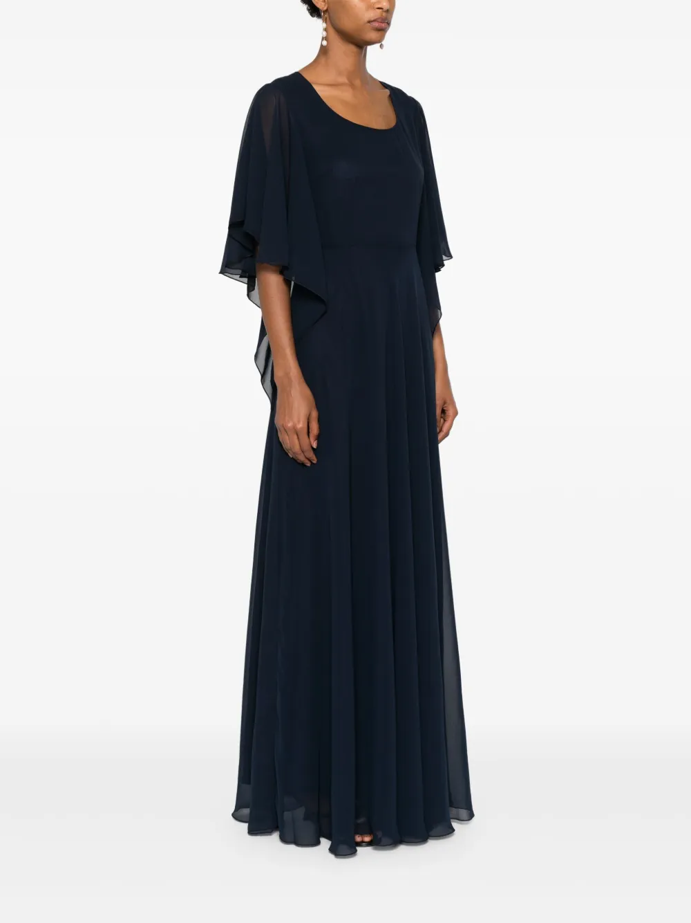 BLANCA VITA PLEATED MAXI DRESS 