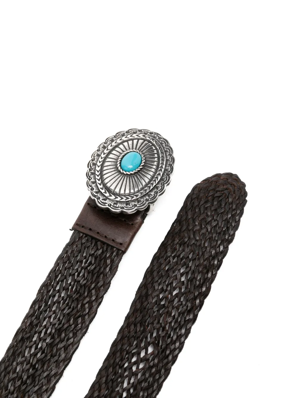 Orciani woven belt - Bruin