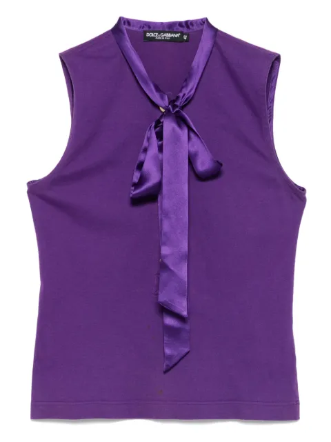 Dolce & Gabbana Pre-Owned 2000s bow-detailed top