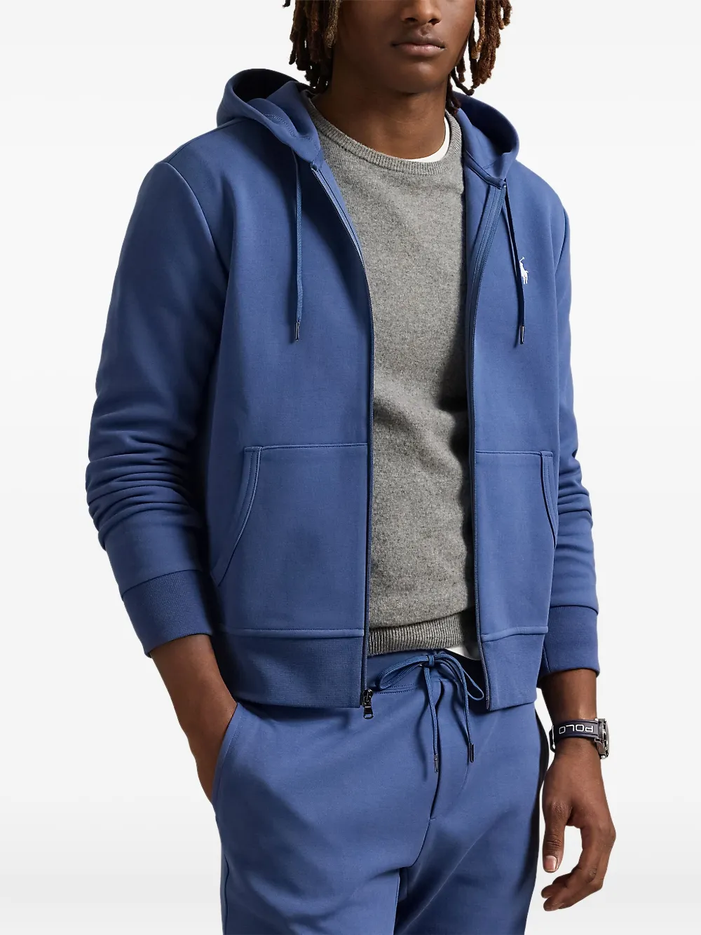 Polo Ralph Lauren Gebreide hoodie met rits Blauw