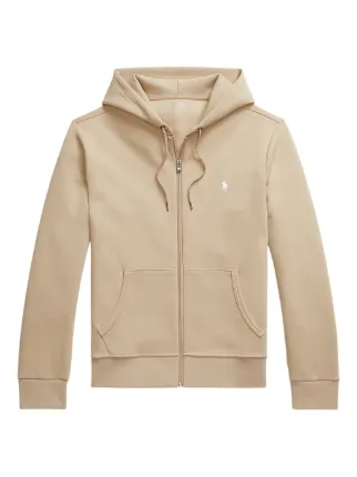 POLO RALPH LAUREN パーカー　ベージュ　Ｌ Polo Ralph Lauren double-knit zip-up Hoodie | Neutrals | FARFETCH