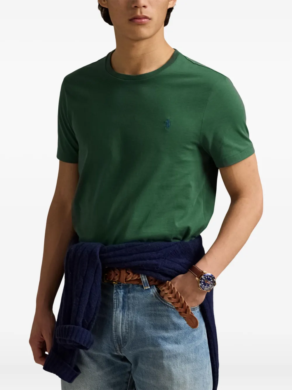Polo Ralph Lauren T-shirt met ronde hals en borduurwerk Groen