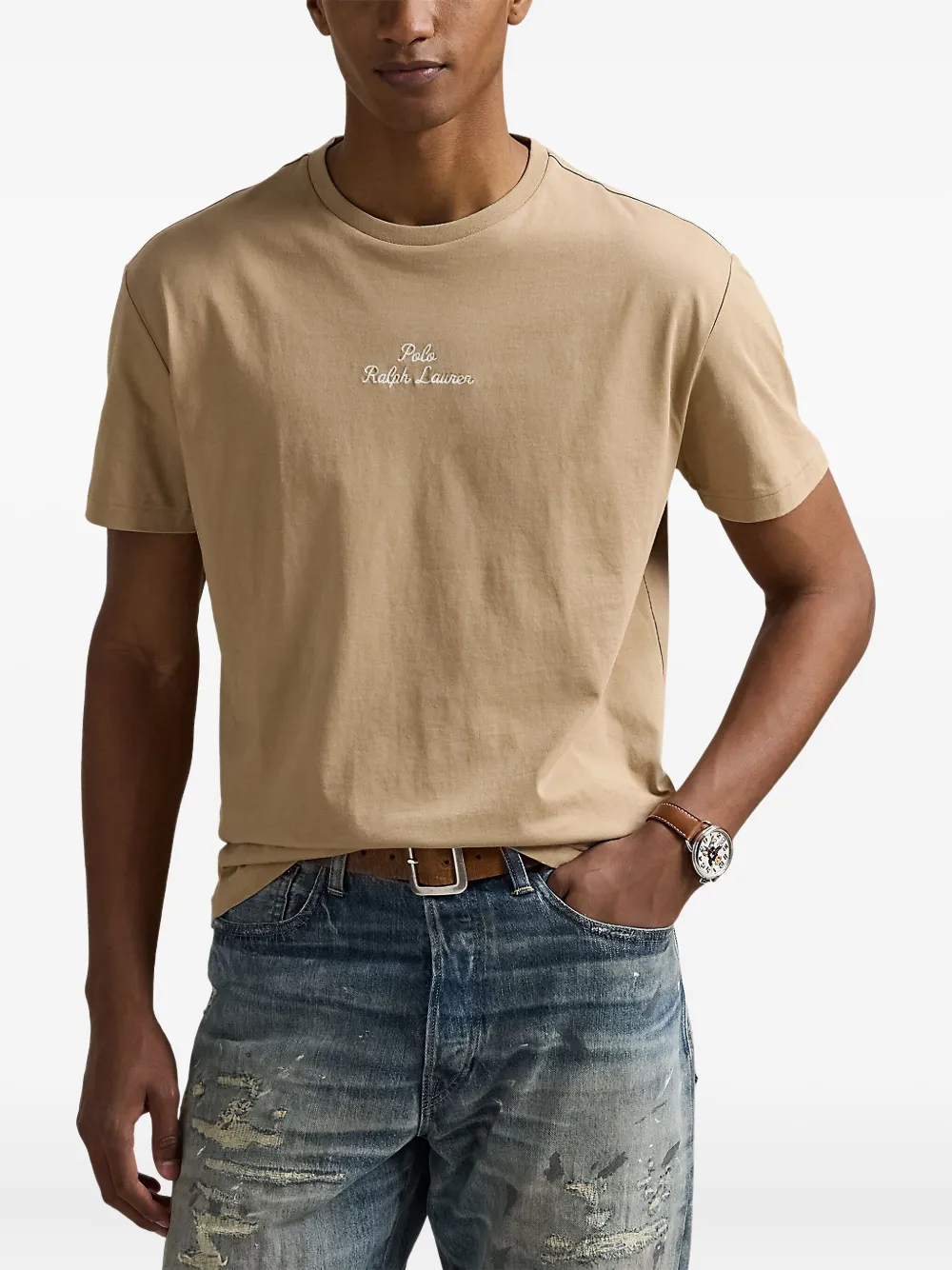Polo Ralph Lauren Katoenen T-shirt Beige