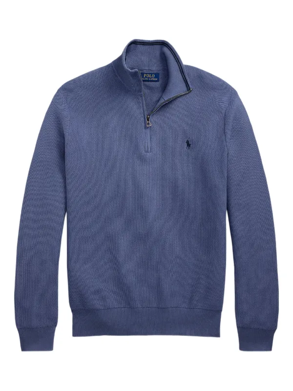スウェット・トレーナー Polo Ralph Lauren Blue Cotton Sweatshirt Polo Ralph Lauren Blue Cotton Good Vibes Embroidered