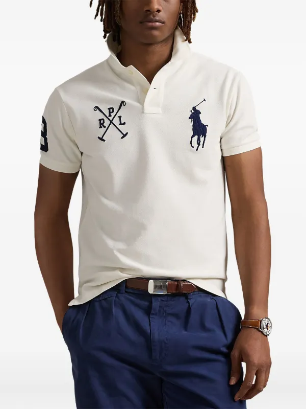 Polo Ralph Lauren Big Pony Cotton Polo Shirt | White | FARFETCH