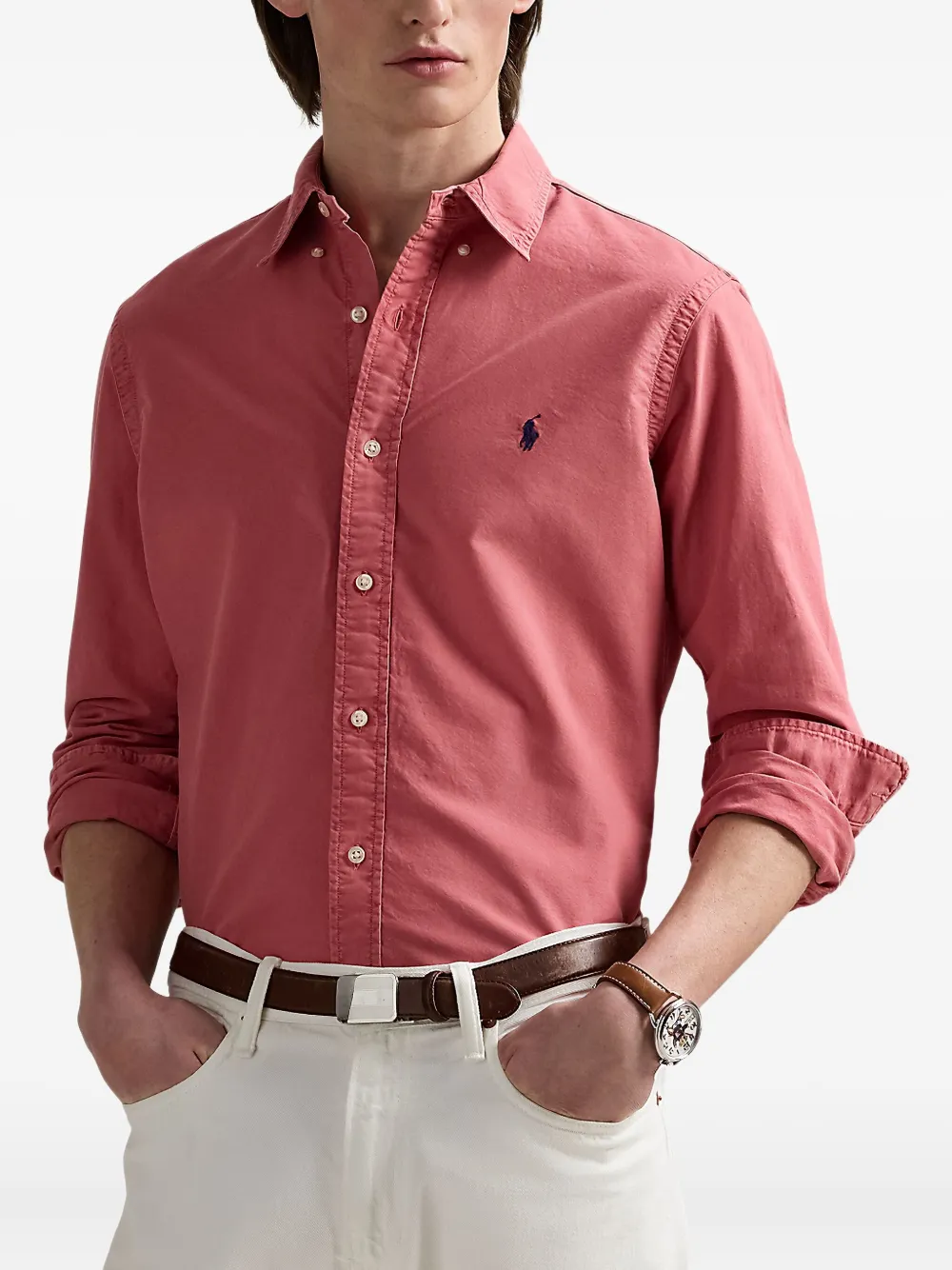 Polo Ralph Lauren コットン シャツ - レッド Polo Ralph Lauren コットン シャツ - レッド